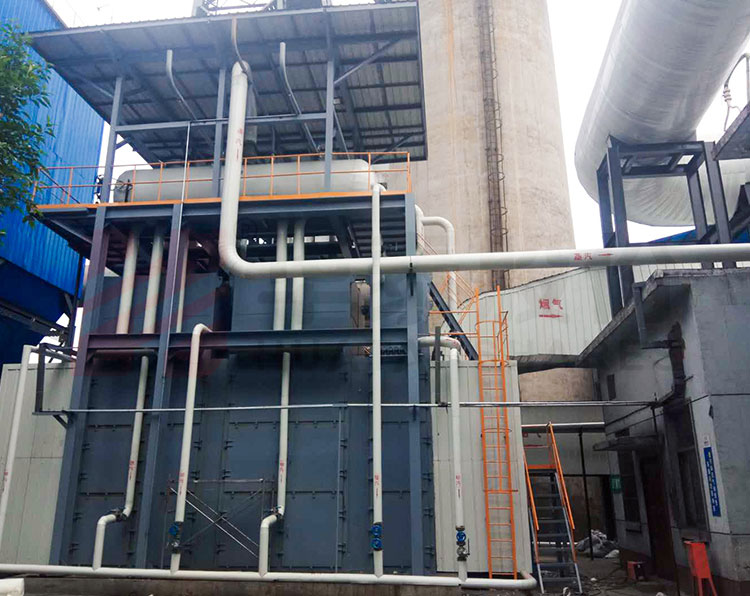 Waste heat boiler of chemical three-waste mixed combustion furnace