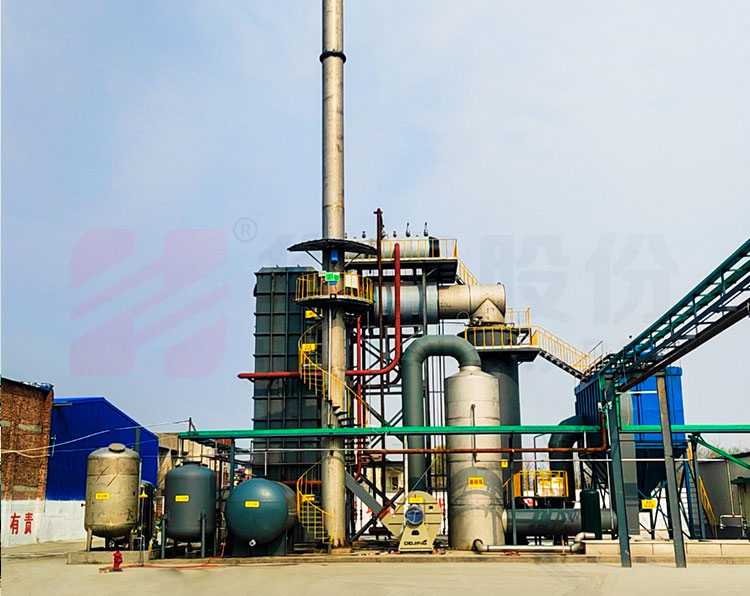 Glass furnace waste heat steam boiler